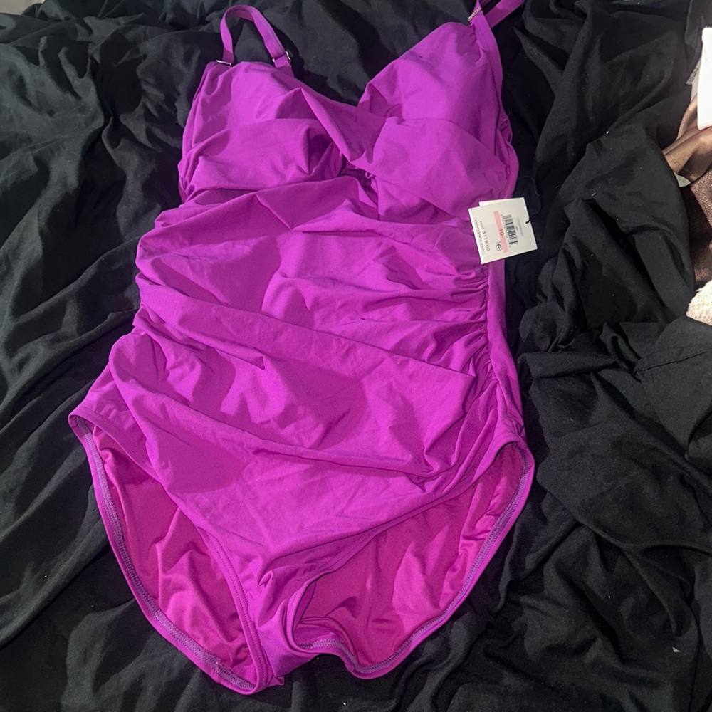 Calvin Klein Magenta Women's One Piece Swimsuit